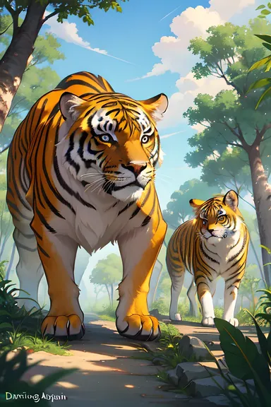 Wild Jungle Animals Draw Realistic Images