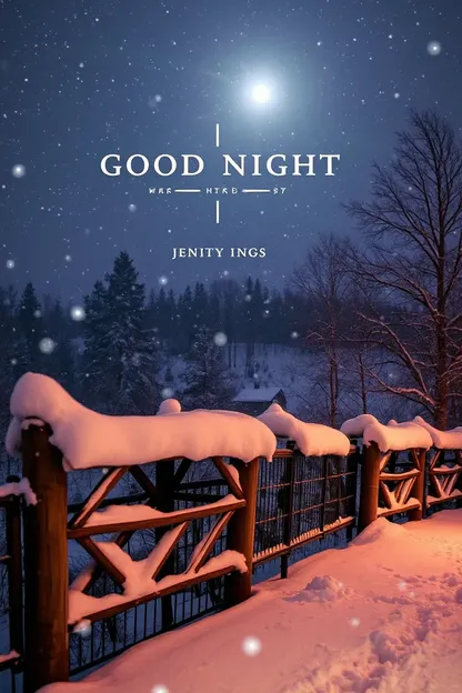 Winter's Good Night Image Inspires a Good Night's Rest