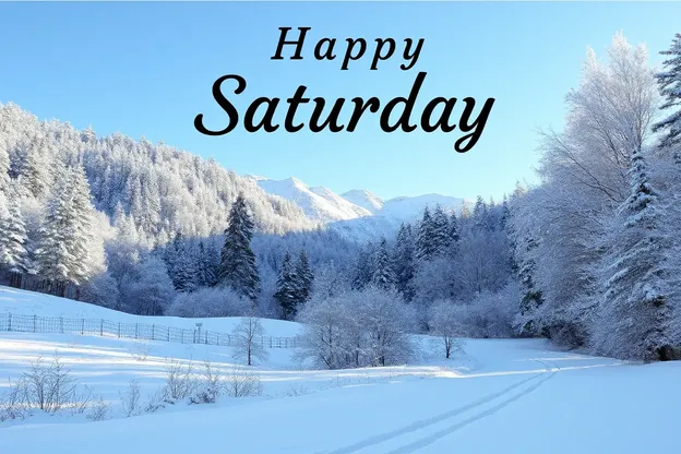 Winter Images on Happy Saturday for a Cheerful Feeling