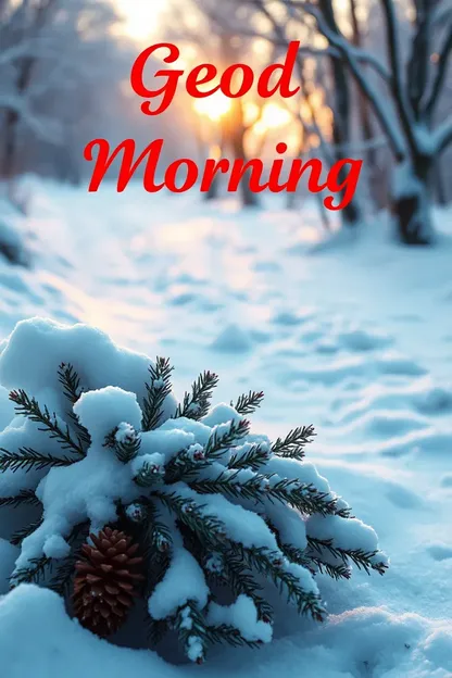 Winter Morning Images with Good Morning Messages and Greetings