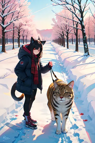 Winter Scenes Featuring Animals in the Snow