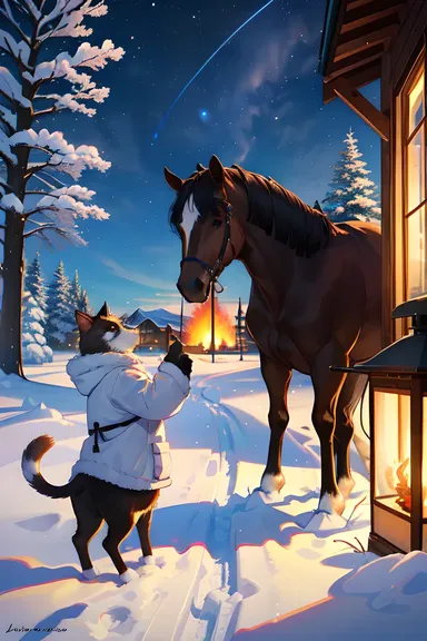 Winter Scenes Showcase Animals in Their Natural Habitats