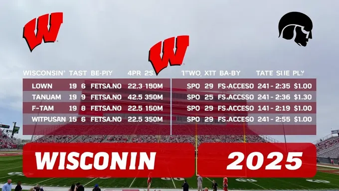 Wisconsin Football Schedule 2025 Announced with Excitement