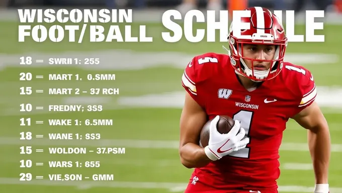 Wisconsin Football Schedule 2025 Released to Public