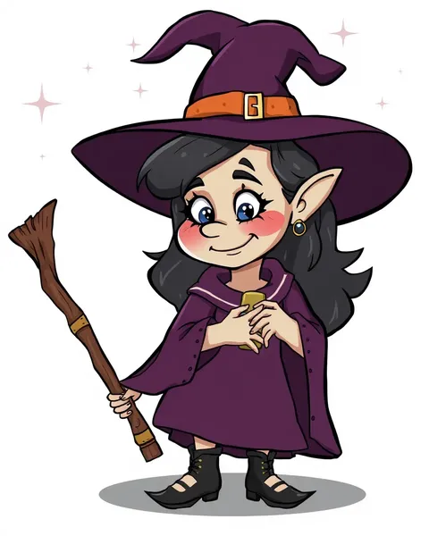 Witch's Cartoon Picture for Fun