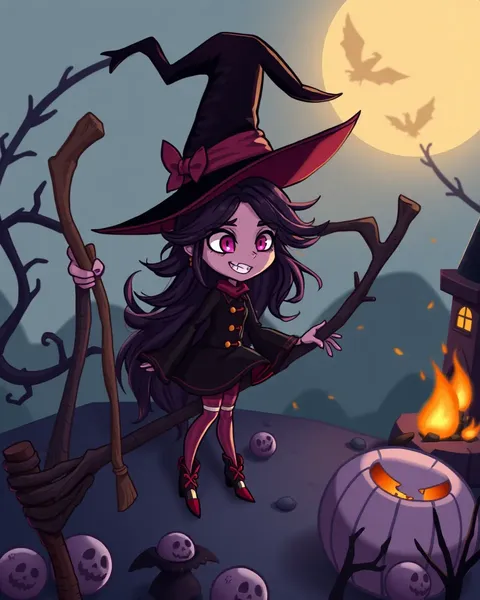 Witch Cartoon Pictures for Animation Productions