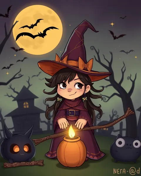 Witch Cartoon Pictures for Children's Storybooks