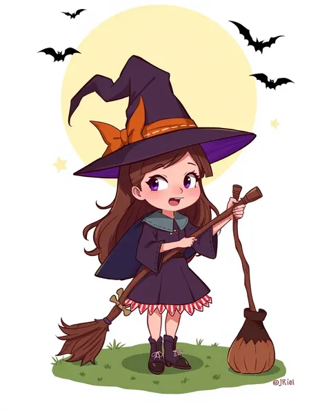 Witch Cartoon Pictures for Fantasy Novels