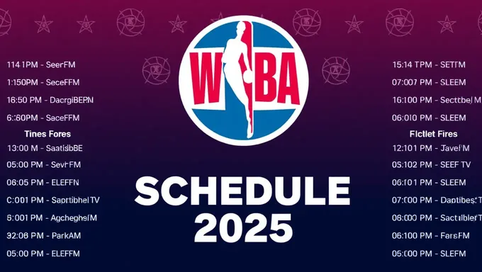 Wnba TV Schedule 2025 Confirmed Dates