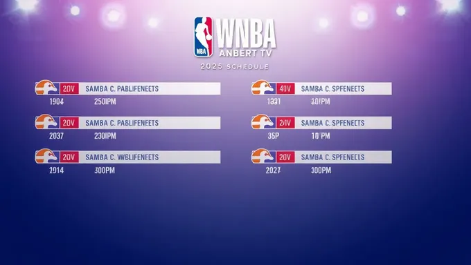 Wnba TV Schedule 2025 Released Today