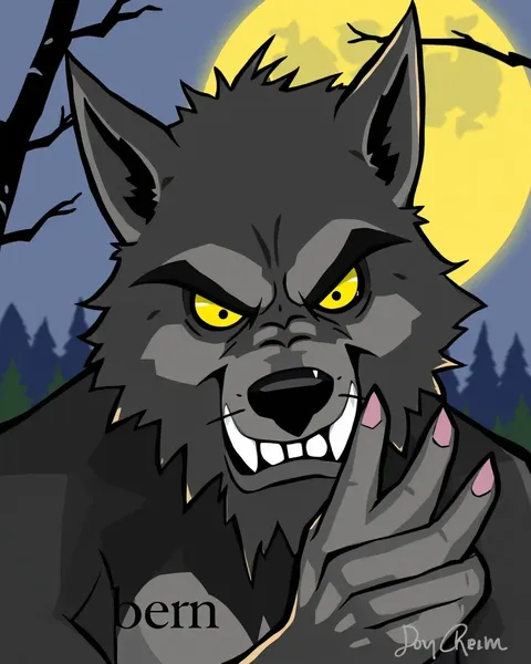 Wolfman Cartoon Images: Cartoon Wolfman Images in Various Scenes