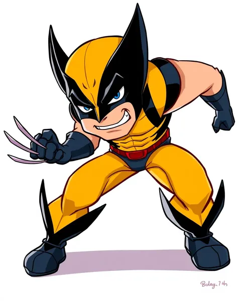 Wolverine Cartoon Pictures Highlight Wolverine's Heroic Journey