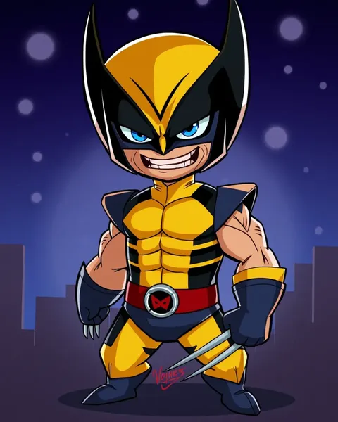 Wolverine Pictures in Cartoon Style Revealed