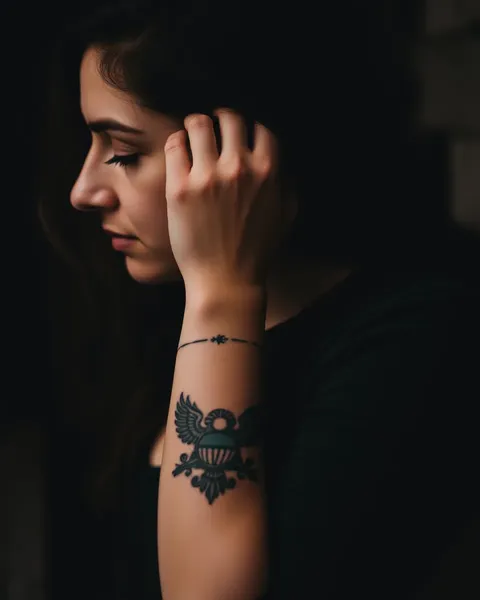 Woman's Tattoos on Arm with Personal Significance