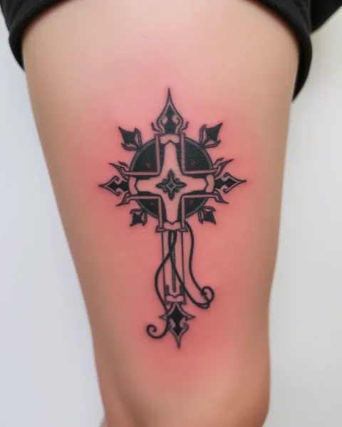 Women's Feminine Cross Tattoo Symbolism Explained