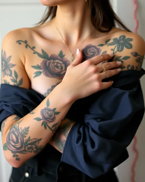 Women's Pretty Tattoos Are a Form of Self-Expression