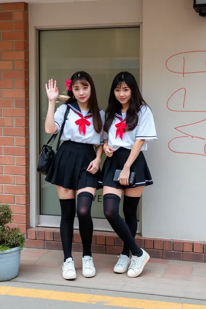 Women Wear School Girl Outfits Only