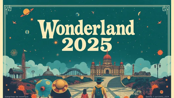 Wonderland 2025 Poster: A Futuristic Event Poster Design