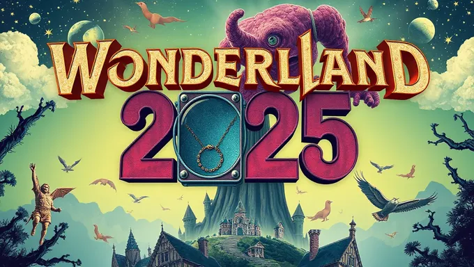 Wonderland 2025 Poster: Vibrant Colors and Whimsical Illustrations