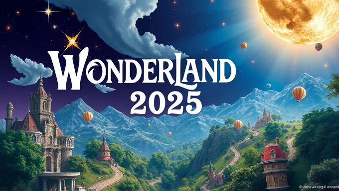 Wonderland 2025 Poster: Whimsical Landscapes and Dreamy Scenes