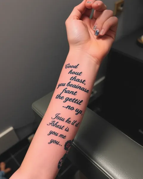 Words to Tattoo on Forearm for Inner Strength