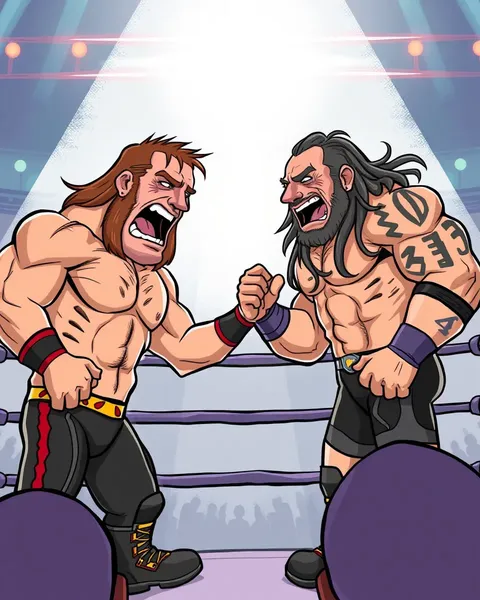 Wrestling Cartoon Pictures Collection