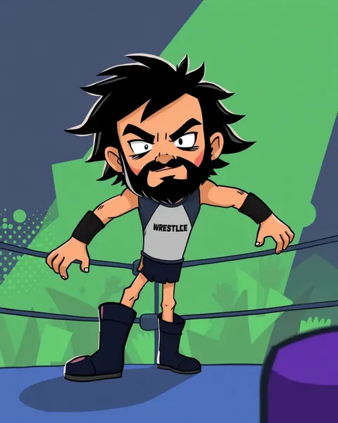 Wrestling Cartoon Pictures for Fans Only