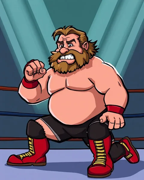 Wrestling Cartoon Pictures for Kids