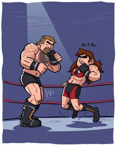 Wrestling Images Cartoon: Cartoon Wrestling Figures