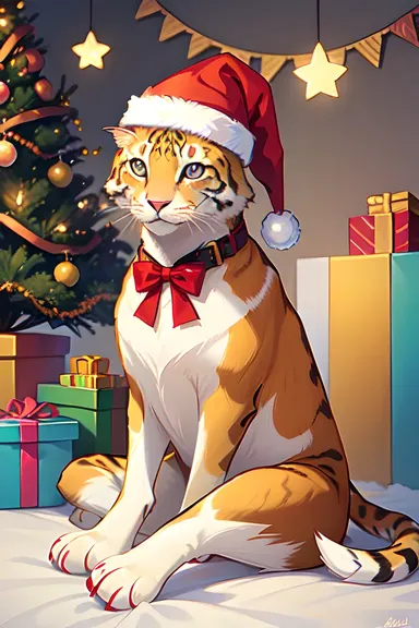 Xmas Animal Pictures: Festive Holiday Season Illustrations