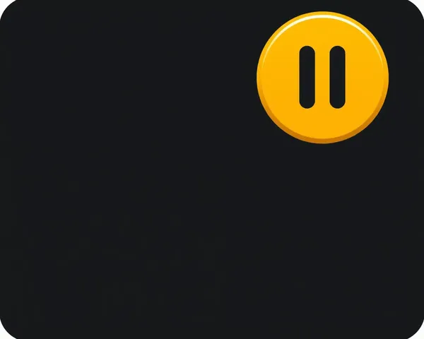 Yellow Pause Button PNG Graphic