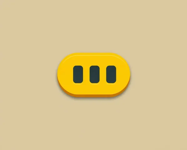 Yellow Pause Button PNG Visual