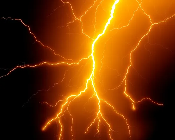 Yellow Thunderbolt PNG Image File Format Details