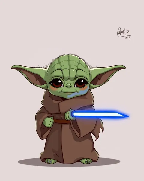 Yoda's Cartoon Pictures Are Unmistakable Works of Art