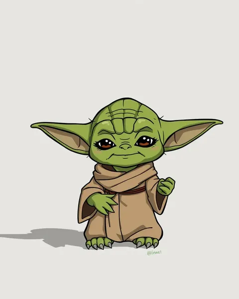 Yoda's Cartoon Pictures Reflect His Wise and Ancient Soul