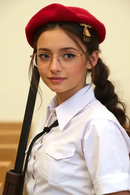 Young Girls Attend Military School for Education