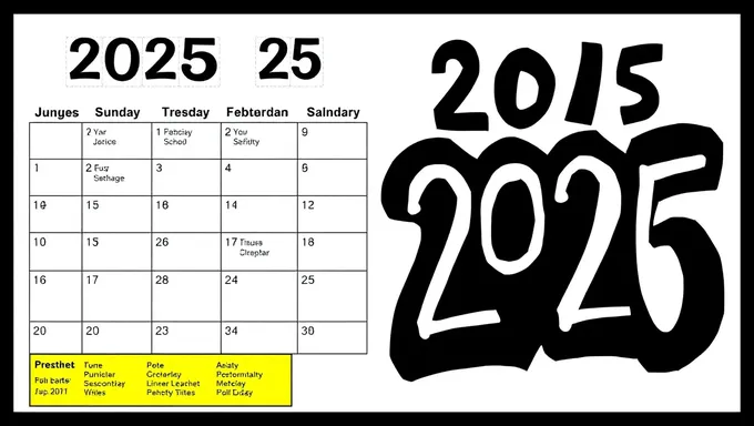 2025-25ねんの学校カレンダー：重要な日程とイベント