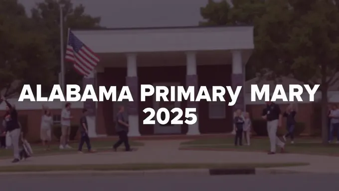 2025 Alabama Primary no senkyo kiroku ga sengen sareru