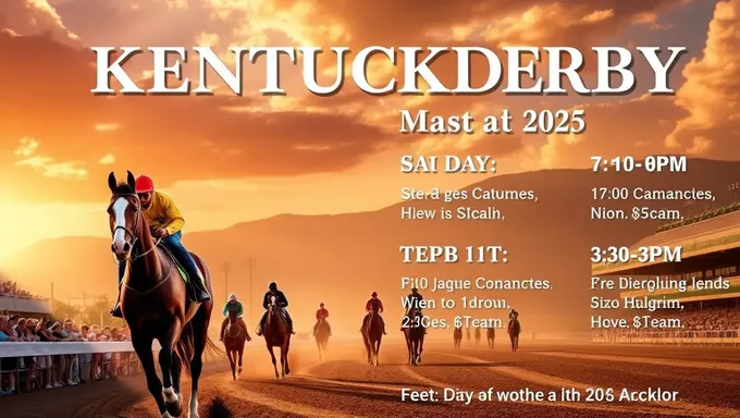 2025 Kentucky Derubā kaisoku annonsu dōjō