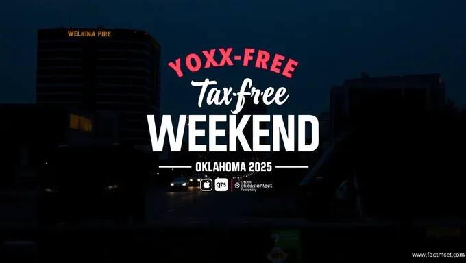 2025 Oklahoma no tax free wīndō, shoppingu bonanza