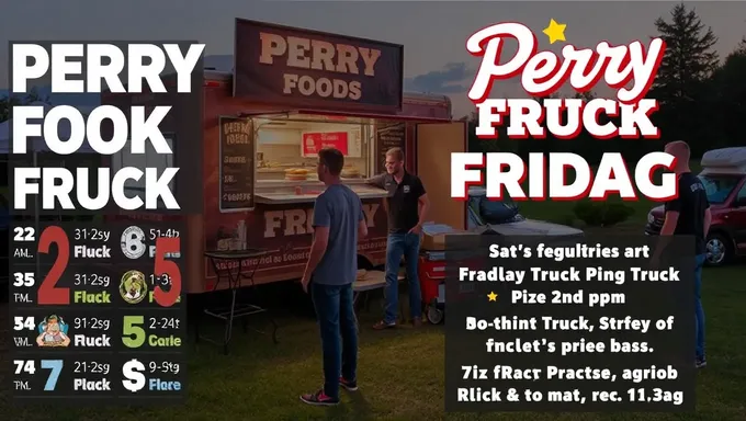 2025 Perry Food Truck Fridayのスケジュールが計画されている