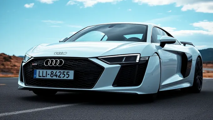 2025 R8 Audi: shinsen no kōryoku to rimu ga arimasu