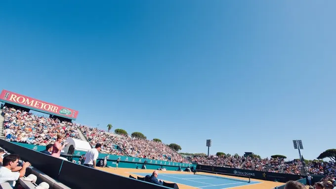 2025 Tennis Rome Open no jikanmoku wa match no bukken ga kaihaku sareru