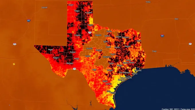 2025  Texas Wildfire Map: