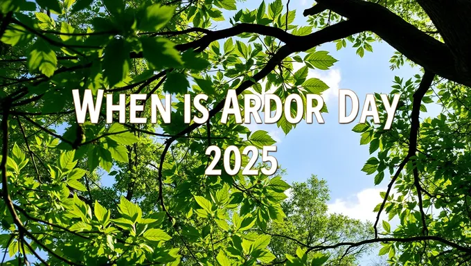 2025 USAでArborデイの日付