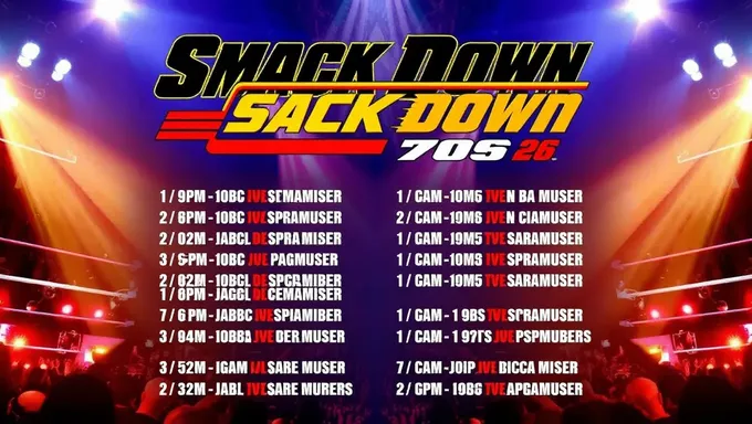 2025 nichi 26 gatsu Smackdown no rippu ni suki na sumōsha ga sanka suru