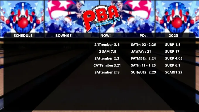 2025PBA Bowling TV Scheduleはまもなく公開される