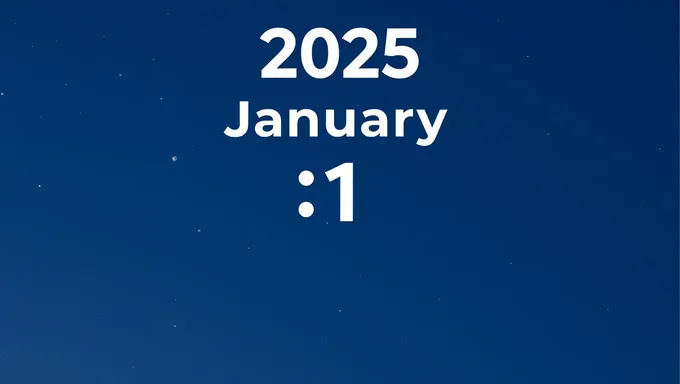 2025ねん1月1日までのカウントダウン