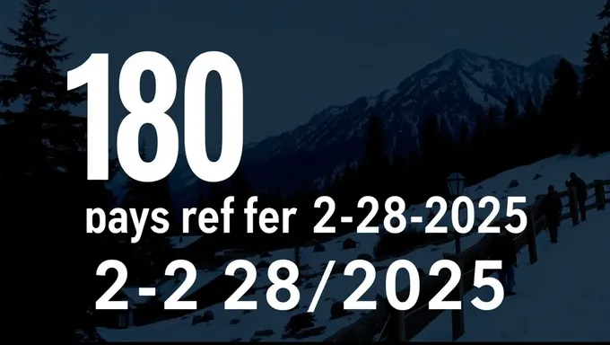 2025ねん2月28日までの180日