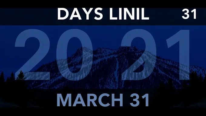 2025ねん3月31日までの日数が迫っています